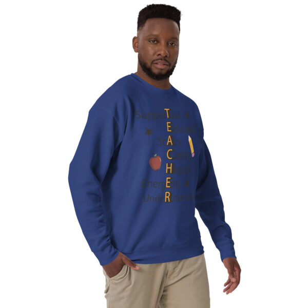 Teacher Unisex Premium Sweatshirt - Image 4