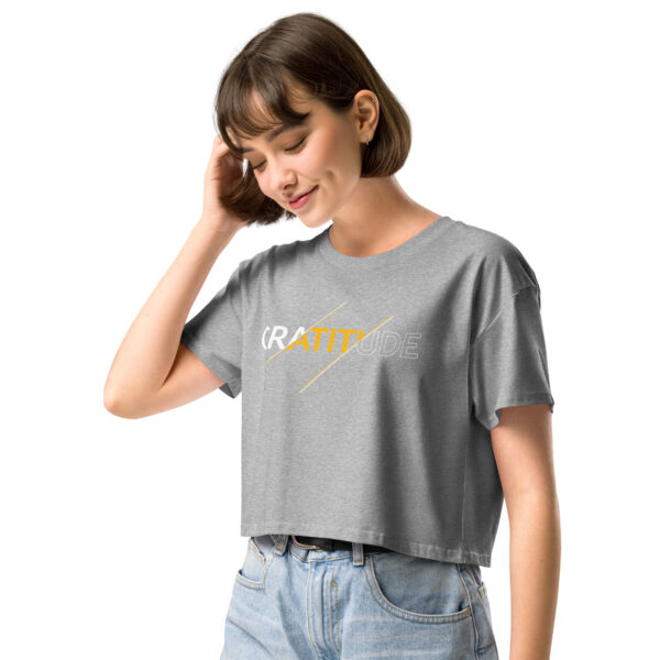 Gratitude Women’s crop top Gratitude - Image 8