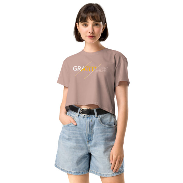 Gratitude Women’s crop top Gratitude - Image 5
