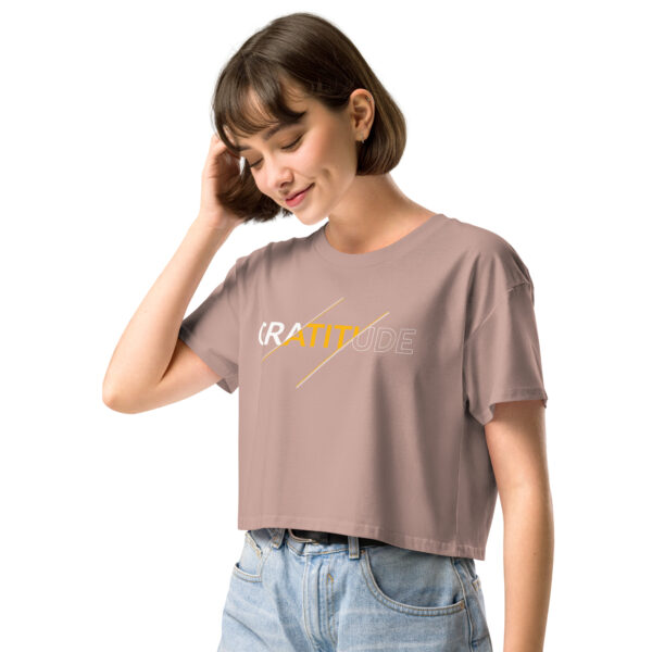 Gratitude Women’s crop top Gratitude - Image 6